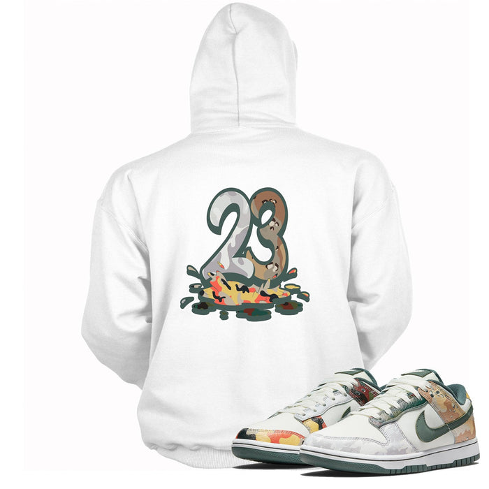 23 Melting Hoodie Nike Dunk Low Sail Multi Camo photo