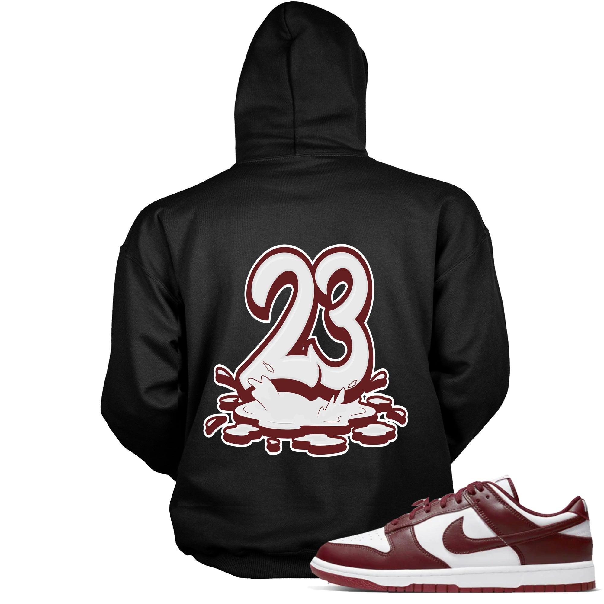 Number 23 Melting Hoodie Nike Dunk Low Team Red photo