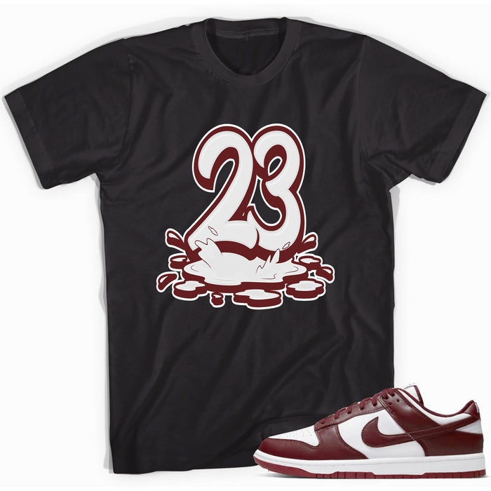 23 Melting Shirt Nike Dunk Low Team Red photo