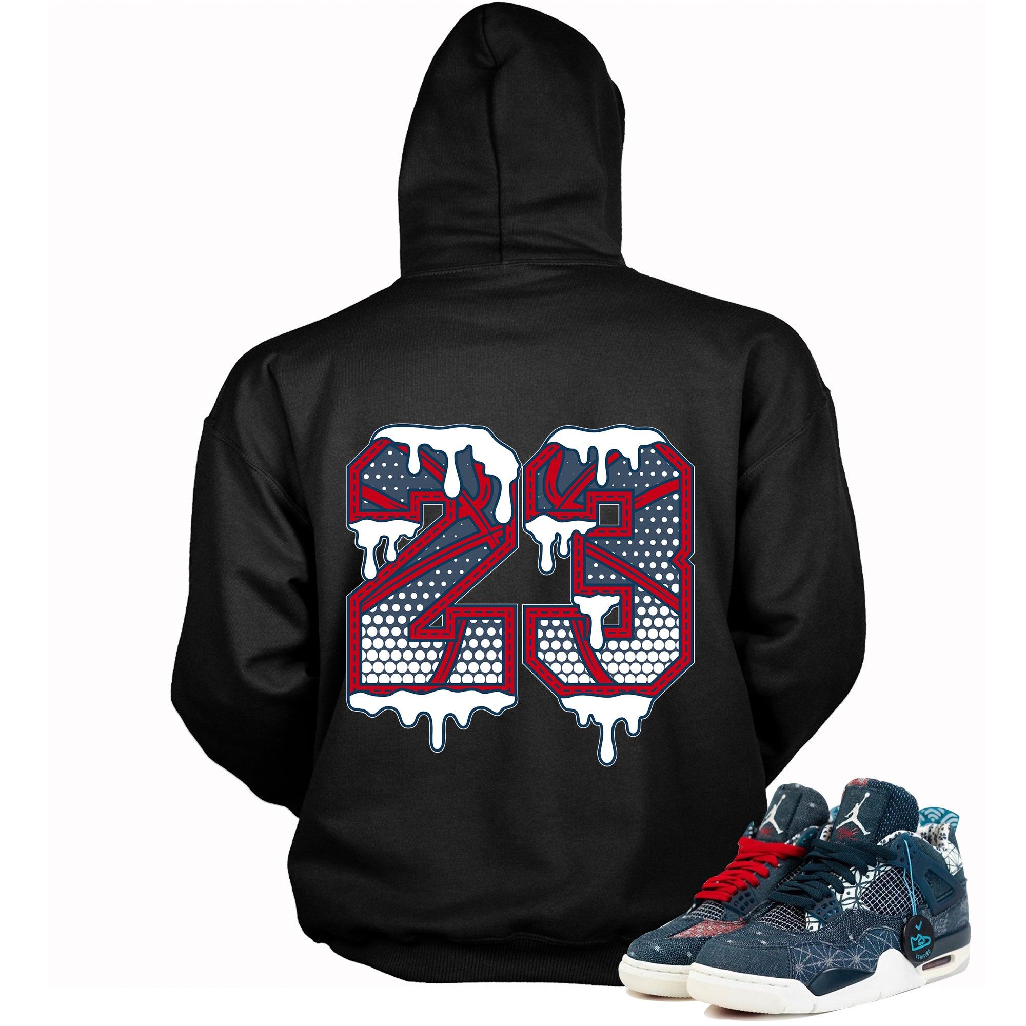 Number 23 Ball Hoodie AJ 4 Deep Ocean photo
