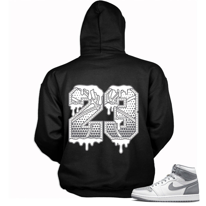 Number 23 Ball Hoodie Jordan 1s High OG Stealth photo