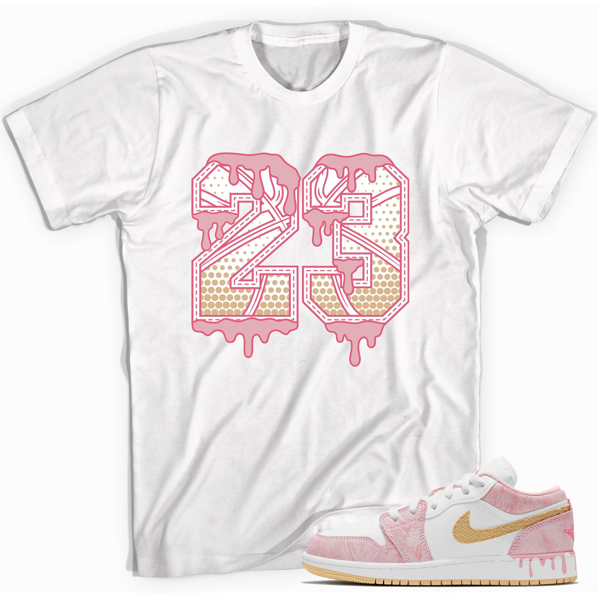 Number 23 Ball Shirt AJ 1 Low Paint Drip photo