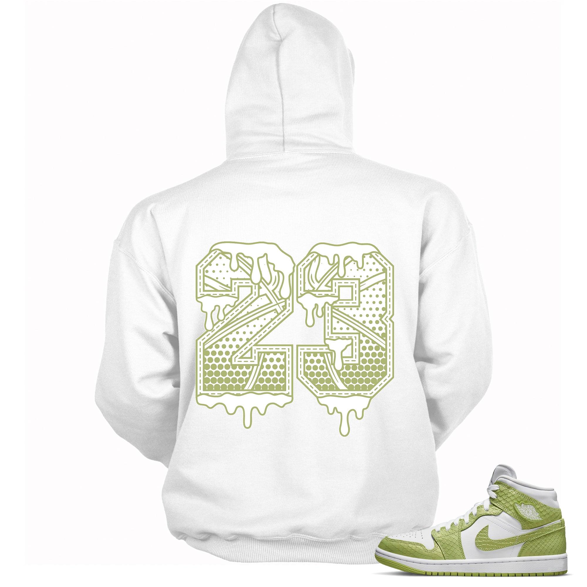 23 Ball Sneaker Sweatshirt AJ 1 Mid Green Python photo