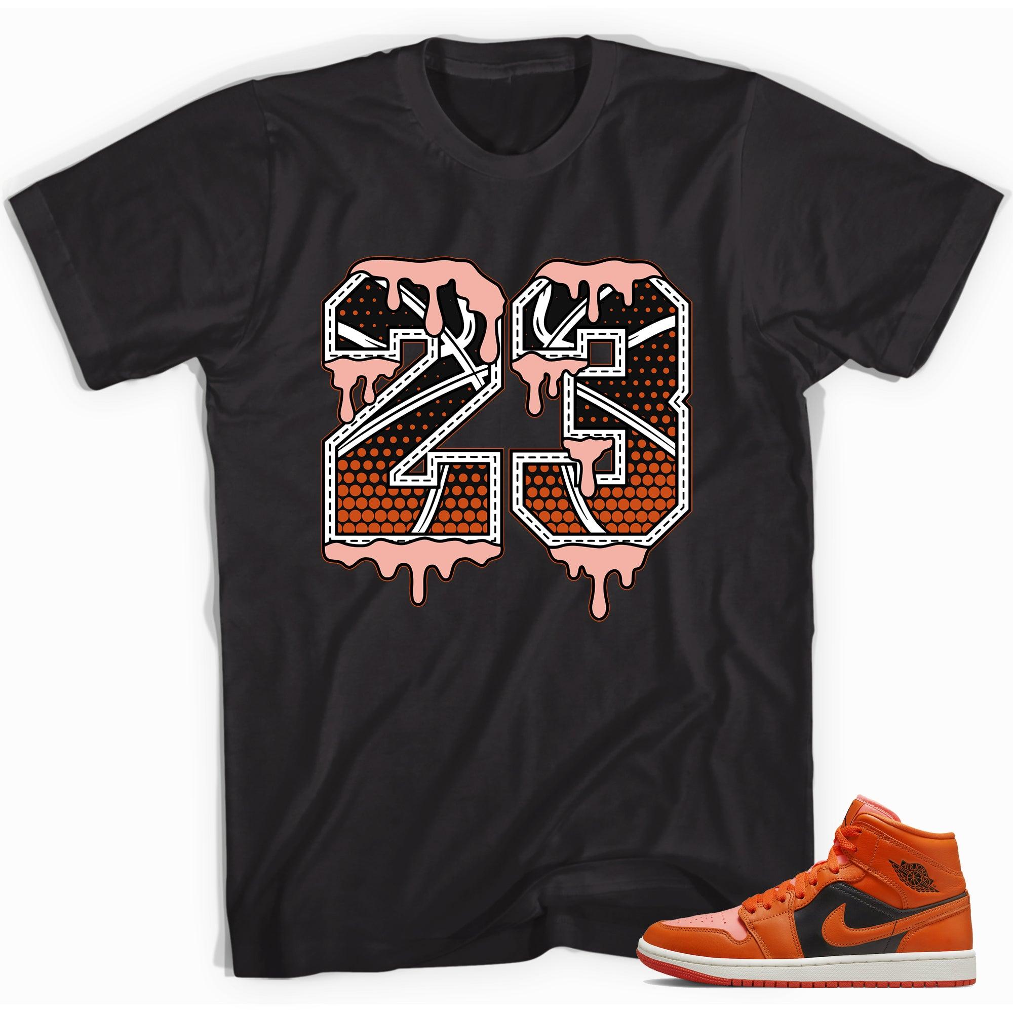 23 Ball Shirt AJ 1 Mid Orange Black photo