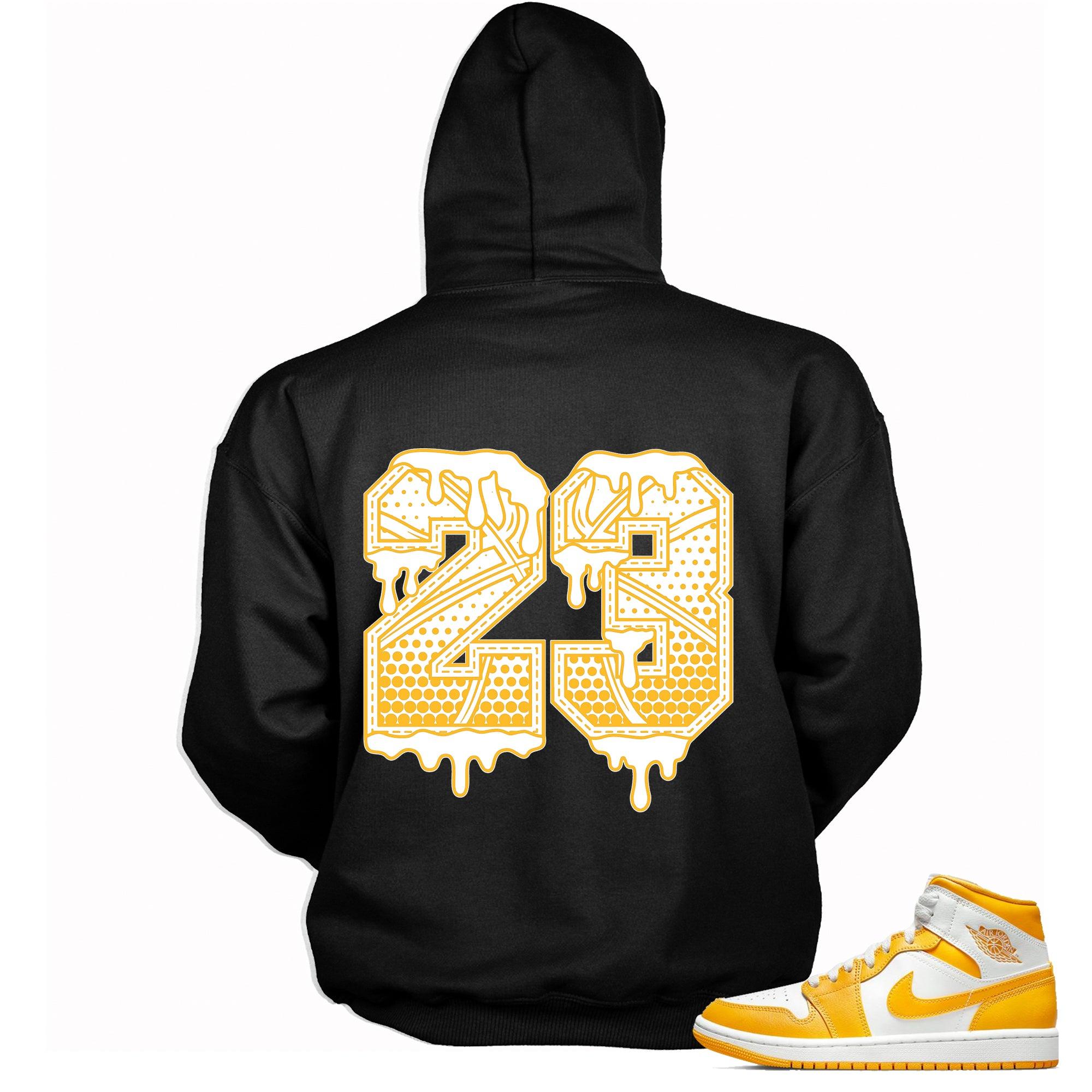 Number 23 Ball Hoodie AJ 1 Mid White University Gold photo