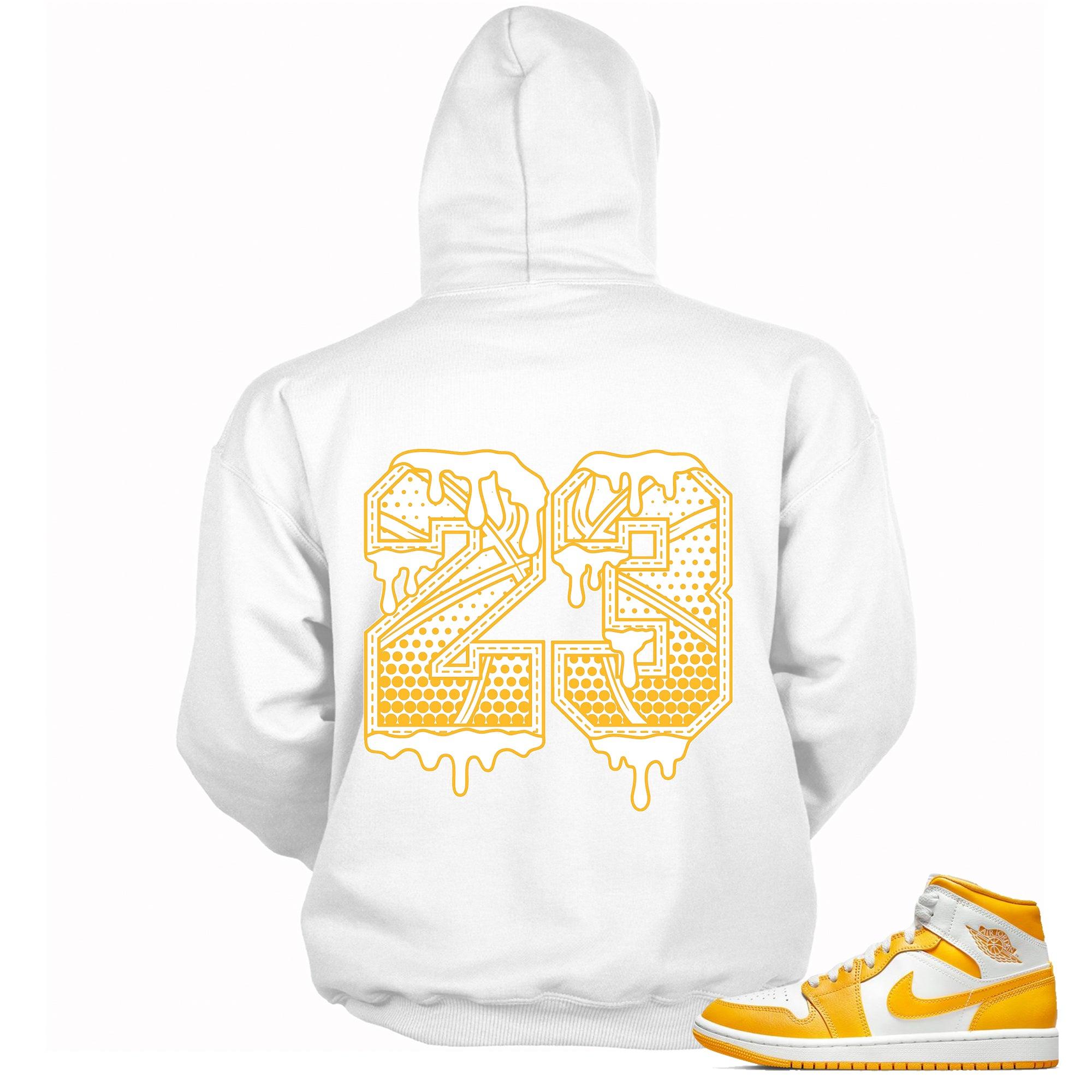 23 Ball Sweatshirt AJ 1 Mid White University Gold photo