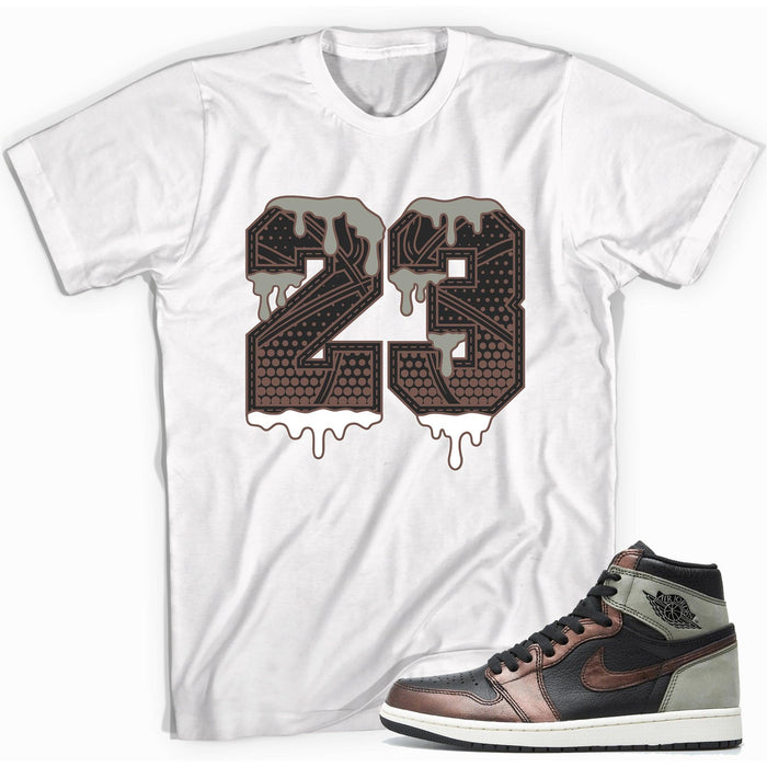 Number 23 Ball Shirt Air Jordan 1 Patina photo