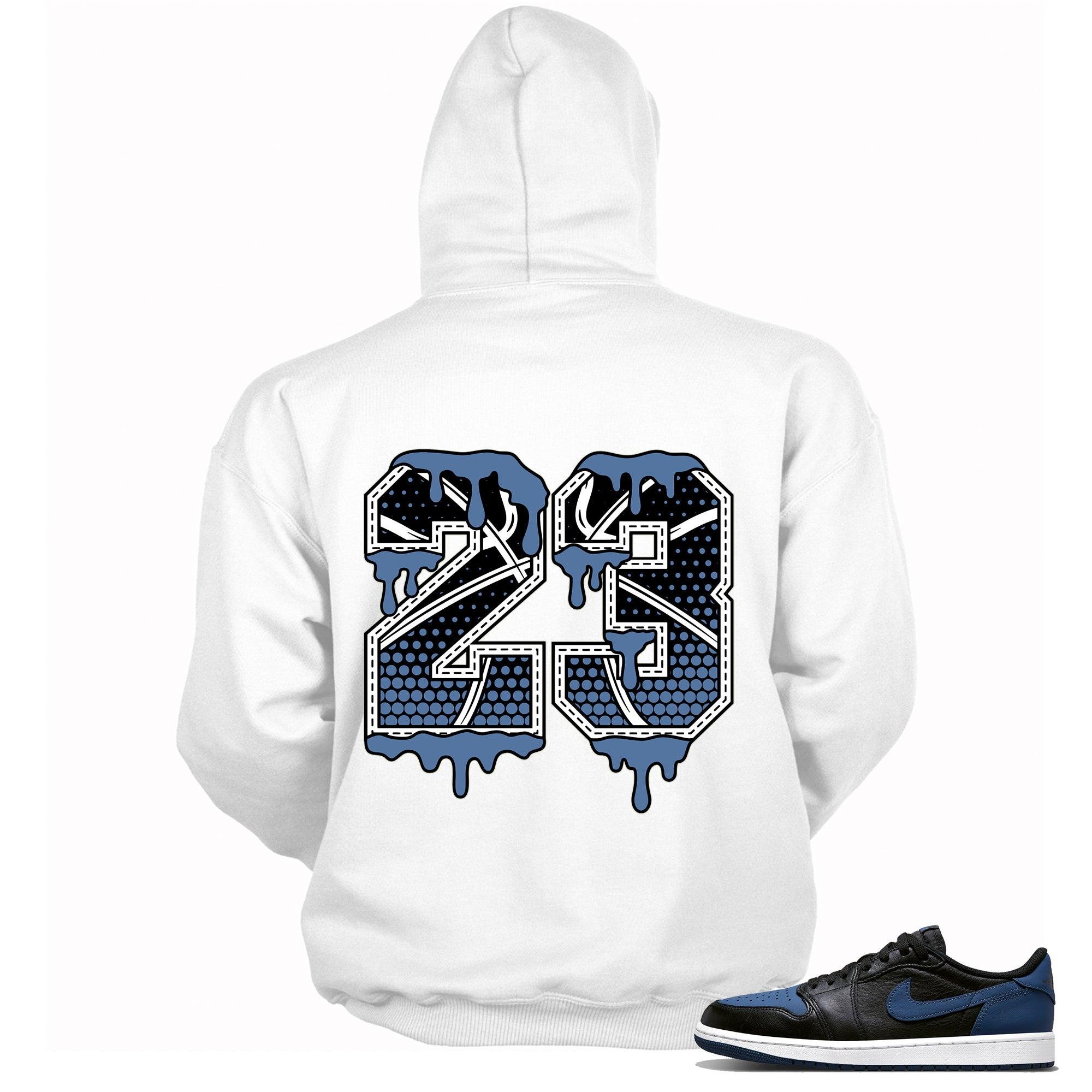 Number 23 Ball Hoodie AJ 1 Retro Low OG Mystic Navy photo