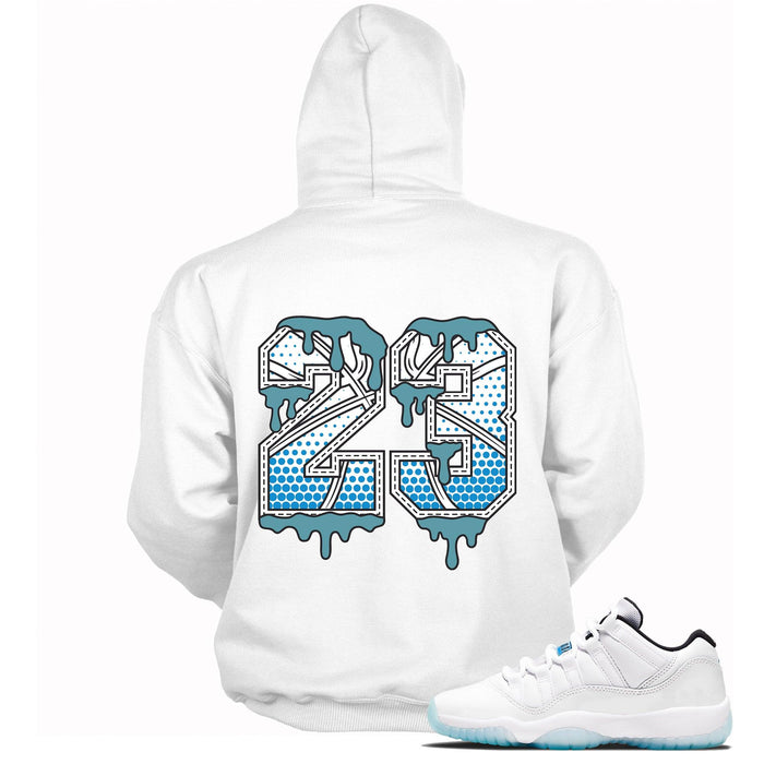 Number 23 Ball Hoodie AJ 11 Retro Low Legend Blue photo