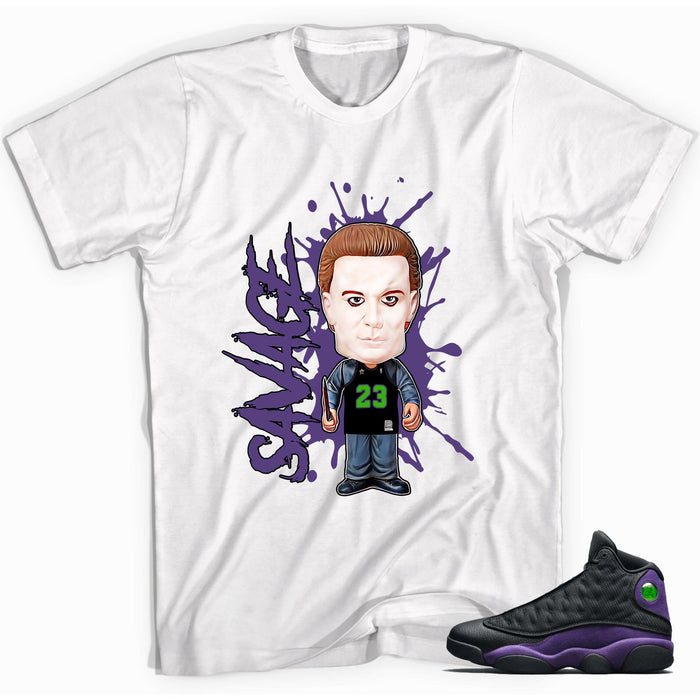 Savage Shirt Air Jordan 13s Court Purple photo