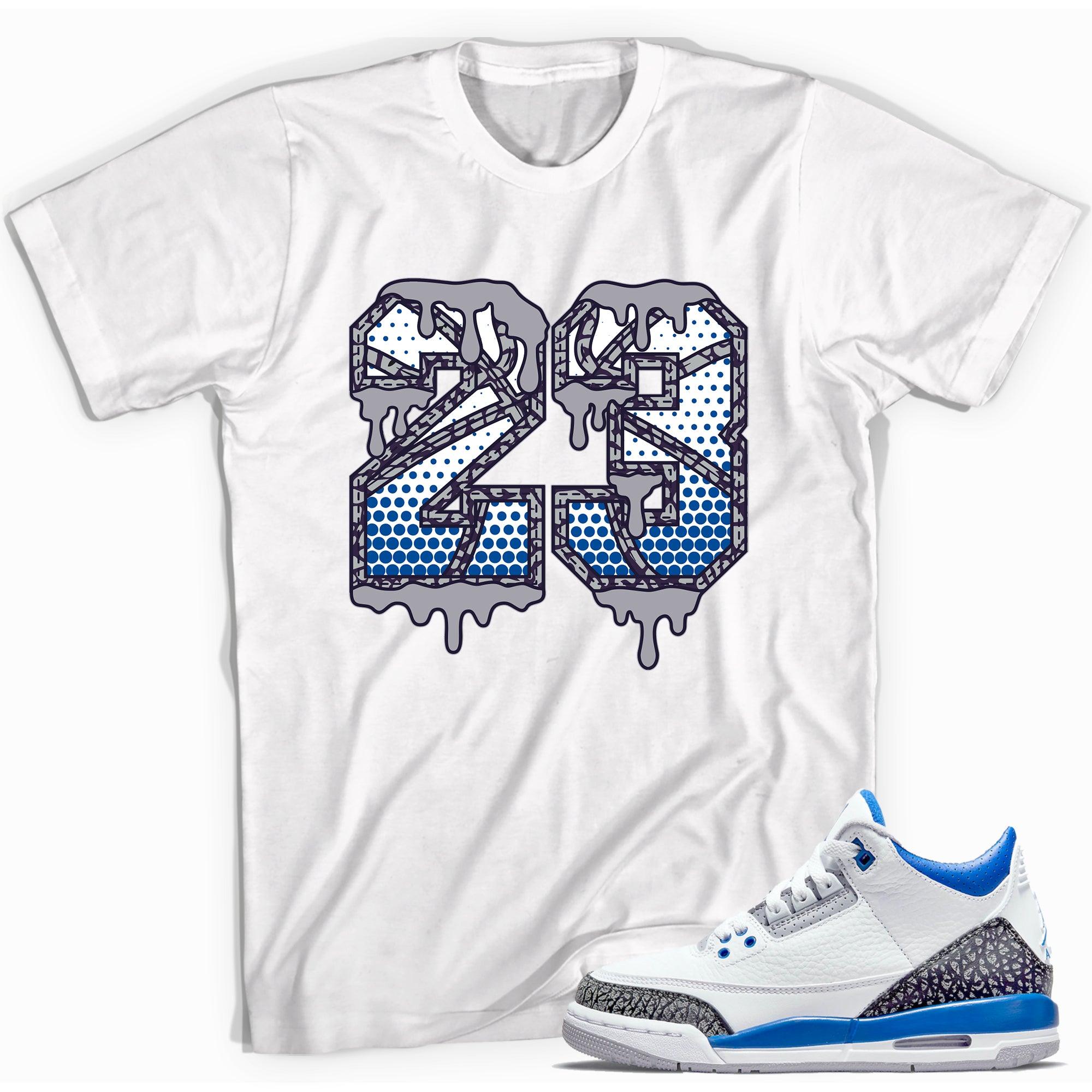 Number 23 Ball Shirt AJ 3 Retro Racer Blue photo