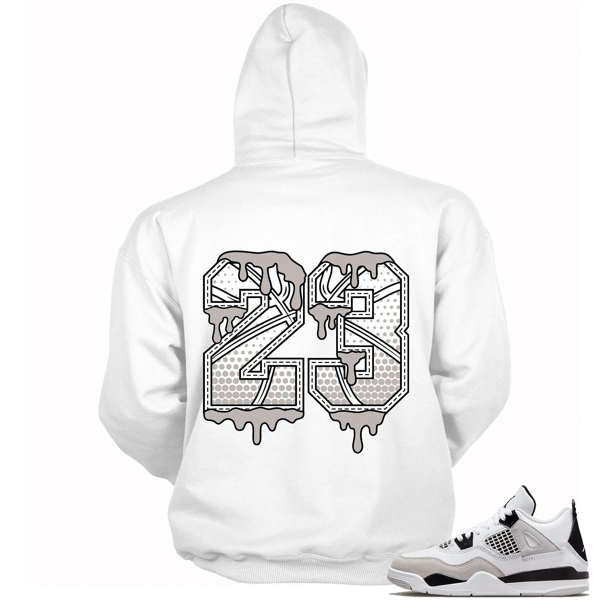 23 Ball Sneaker Sweatshirt AJ 4 Retro Military Black photo