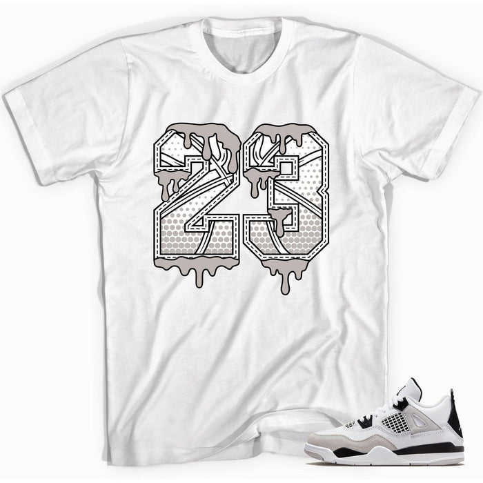 23 Ball Sneaker Tee AJ 4 Retro Military Black photo
