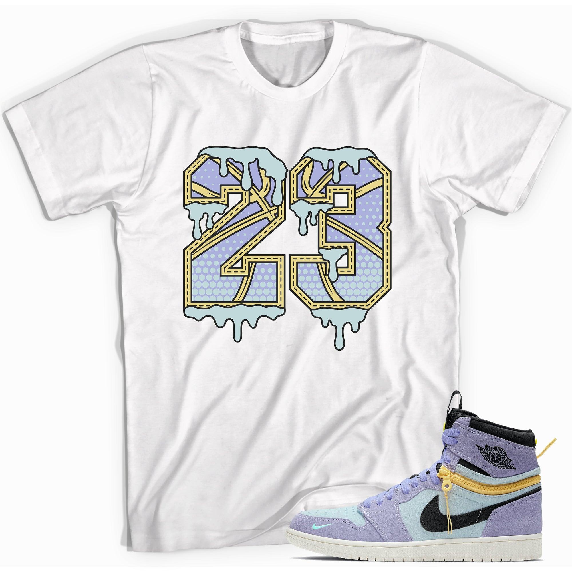 Number 23 Melting AJ 1 Purple Pulse Shirt photo