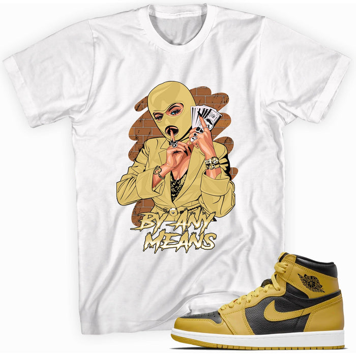 By Any Means Shirt AJ 1 Retro High Pollen photo