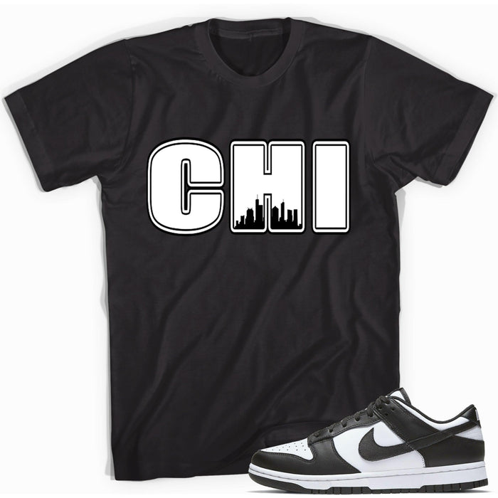 Chicago Shirt Dunk Low Retro White Black 2021 photo
