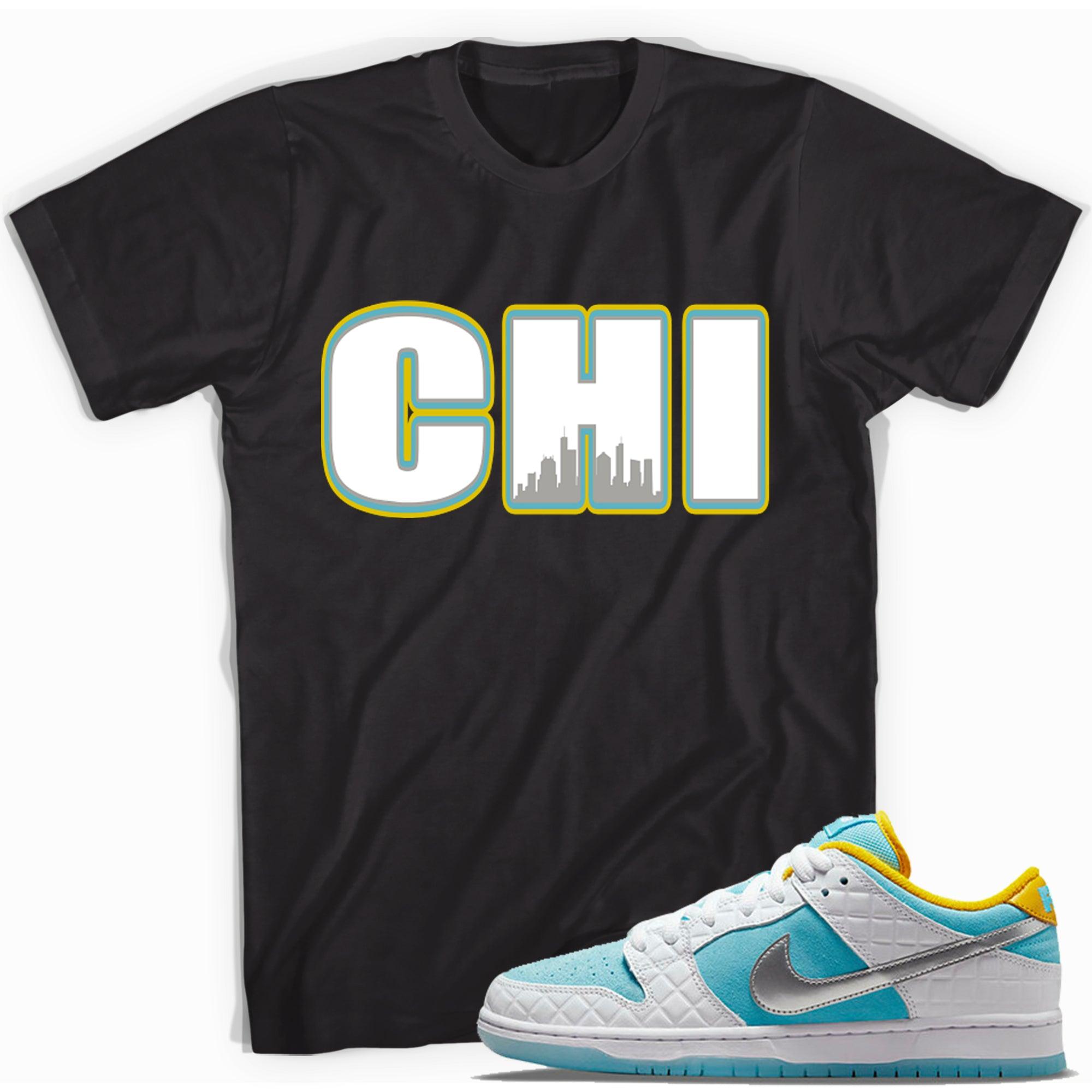 Chicago Sneaker Tee Nike SB Dunk Low Pro FTC Lagoon Pulse photo