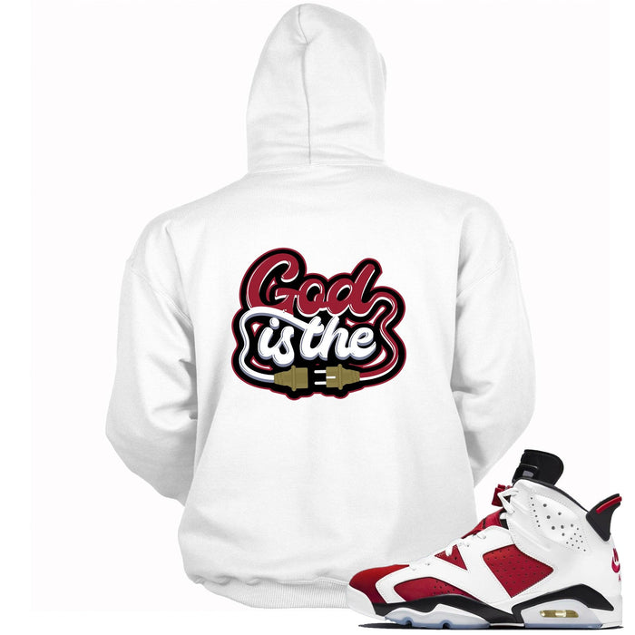 God Is The Plug Hoodie AJ 6 Carmine photo