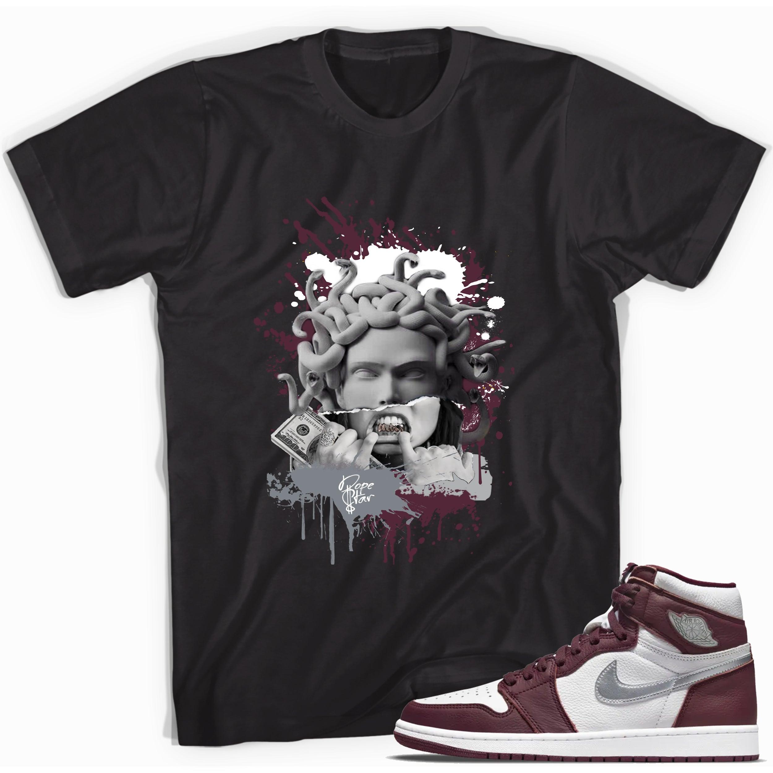 Medusa Sneaker Tee AJ 1s Bordeaux photo