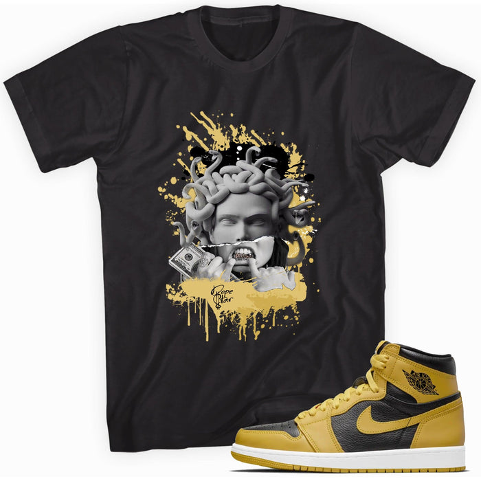 Black Medusa Shirt AJ 1s Retro High Pollen photo