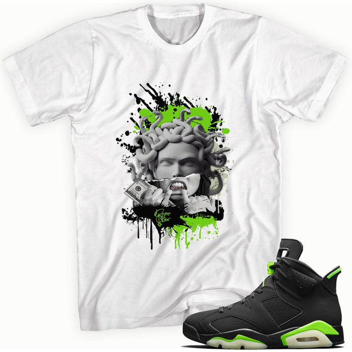 Medusa Shirt AJ 6s Retro Electric Green photo