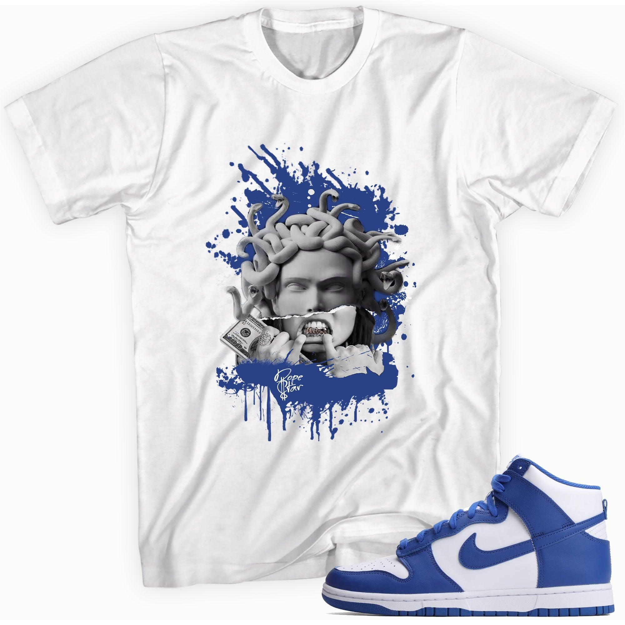 Medusa Shirt Nike Dunks High Game Royal photo