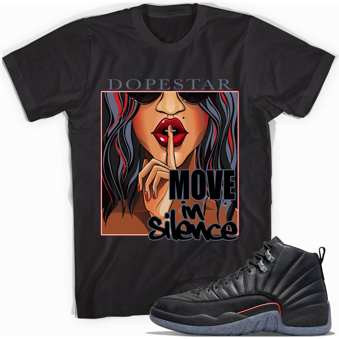 Move In Silence Shirt AJ 12 Retro Utility 2021 photo