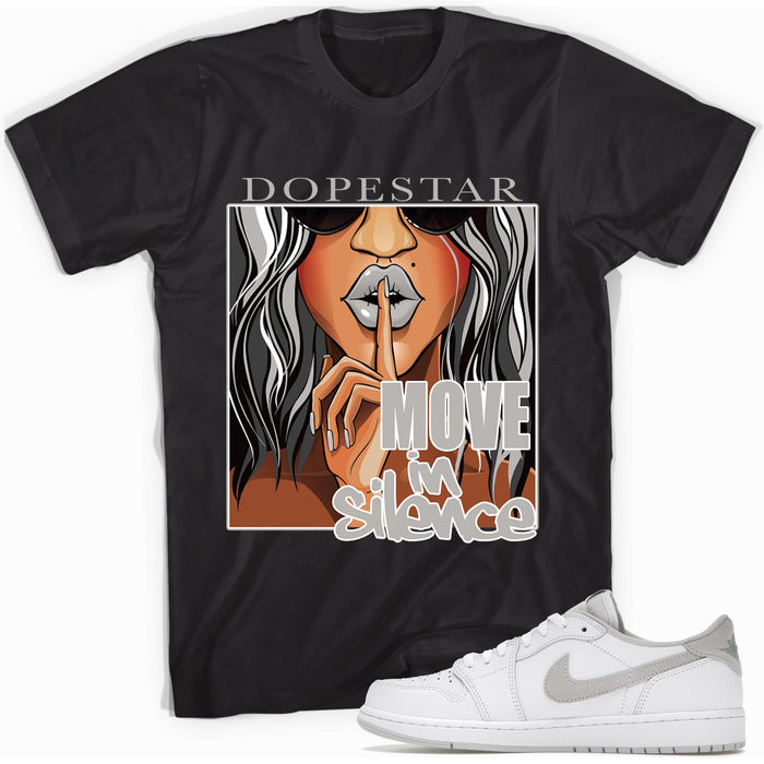 Move In Silence Sneaker Tee AJ 1 Low OG Neutral Grey 2021 photo