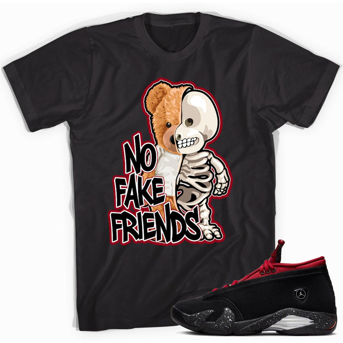 No Fake Friends Sneaker Tee AJ 14 Retro Low Red Lipstick photo