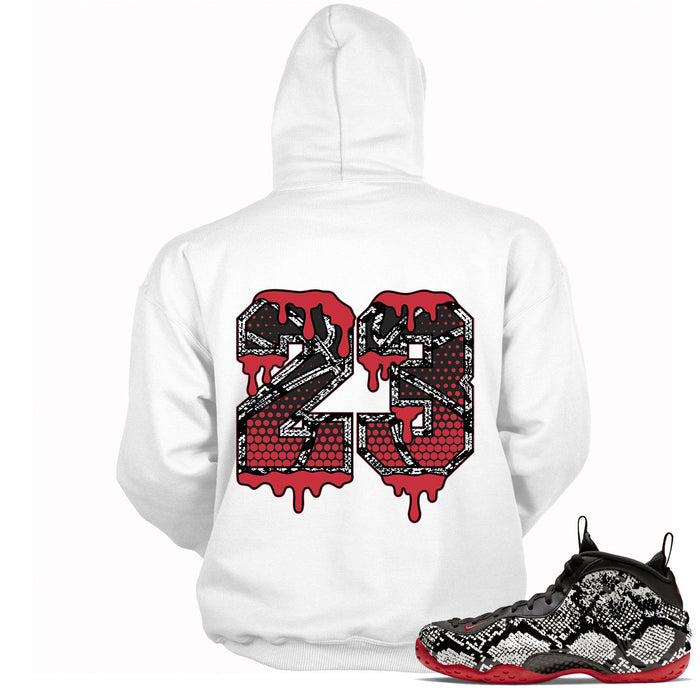 Number 23 Ball Hoodie Nike Air Foamposite One Albino Snakeskin photo