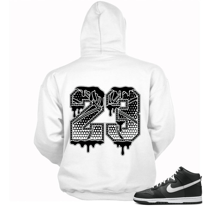 23 Ball Hoodie Nike Dunk High Anthracite White photo