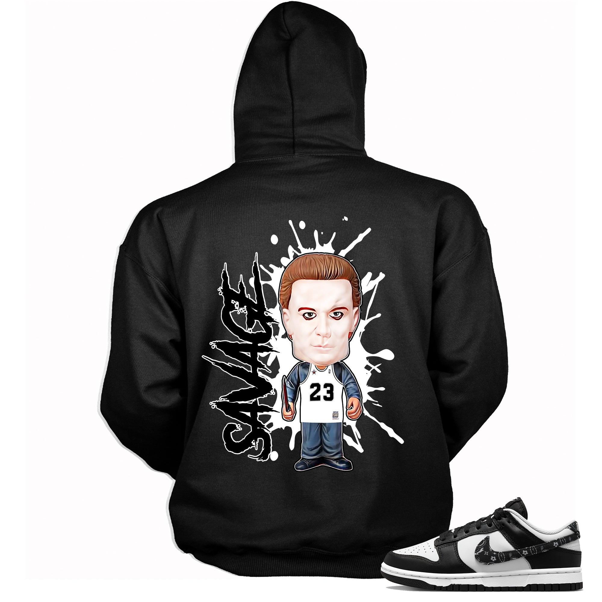 Michael Myers Sweatshirt Nike Dunk Low Essential Black Paisley photo
