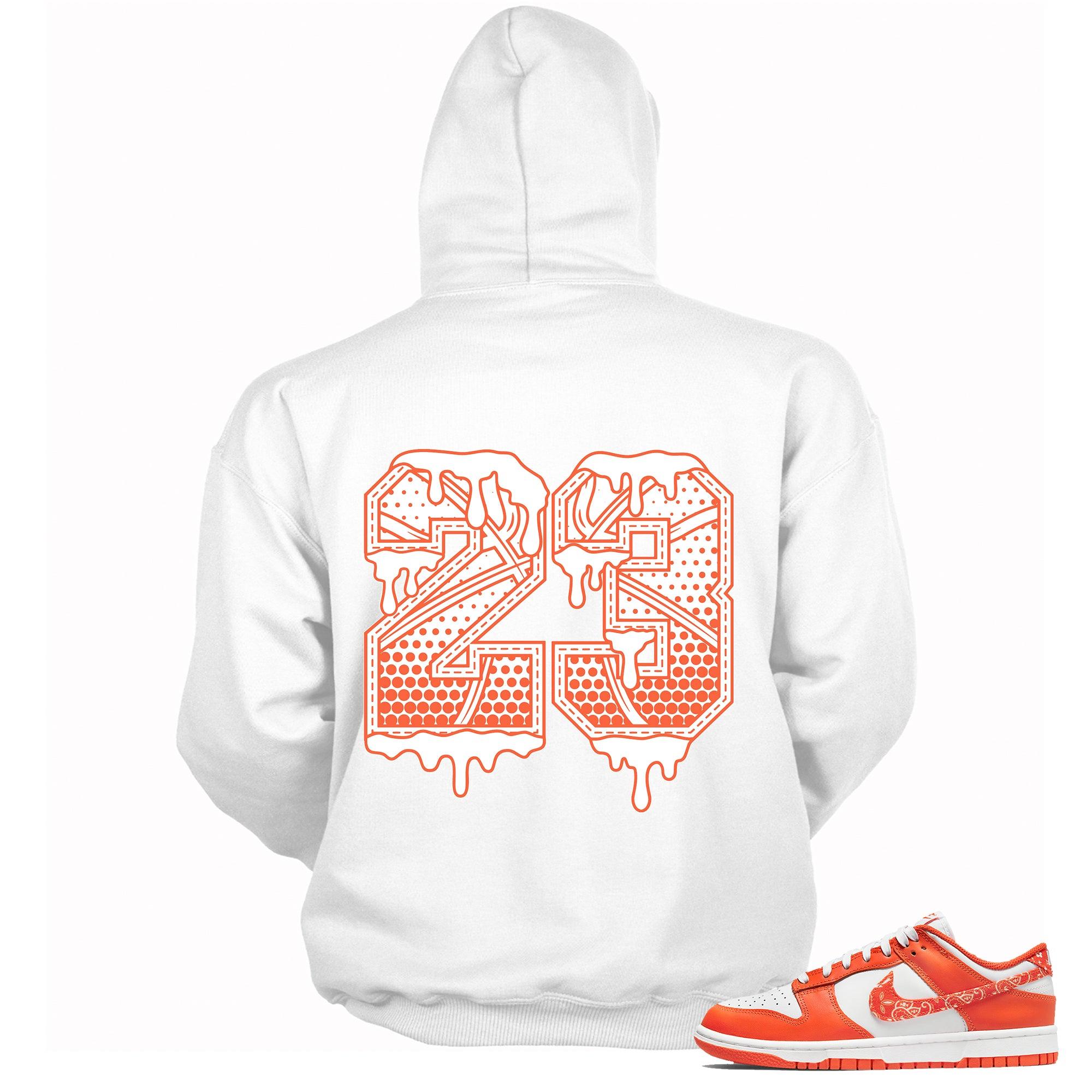 Number 23 Ball Hoodie Nike Dunk Low Essential Paisley Pack Orange photo