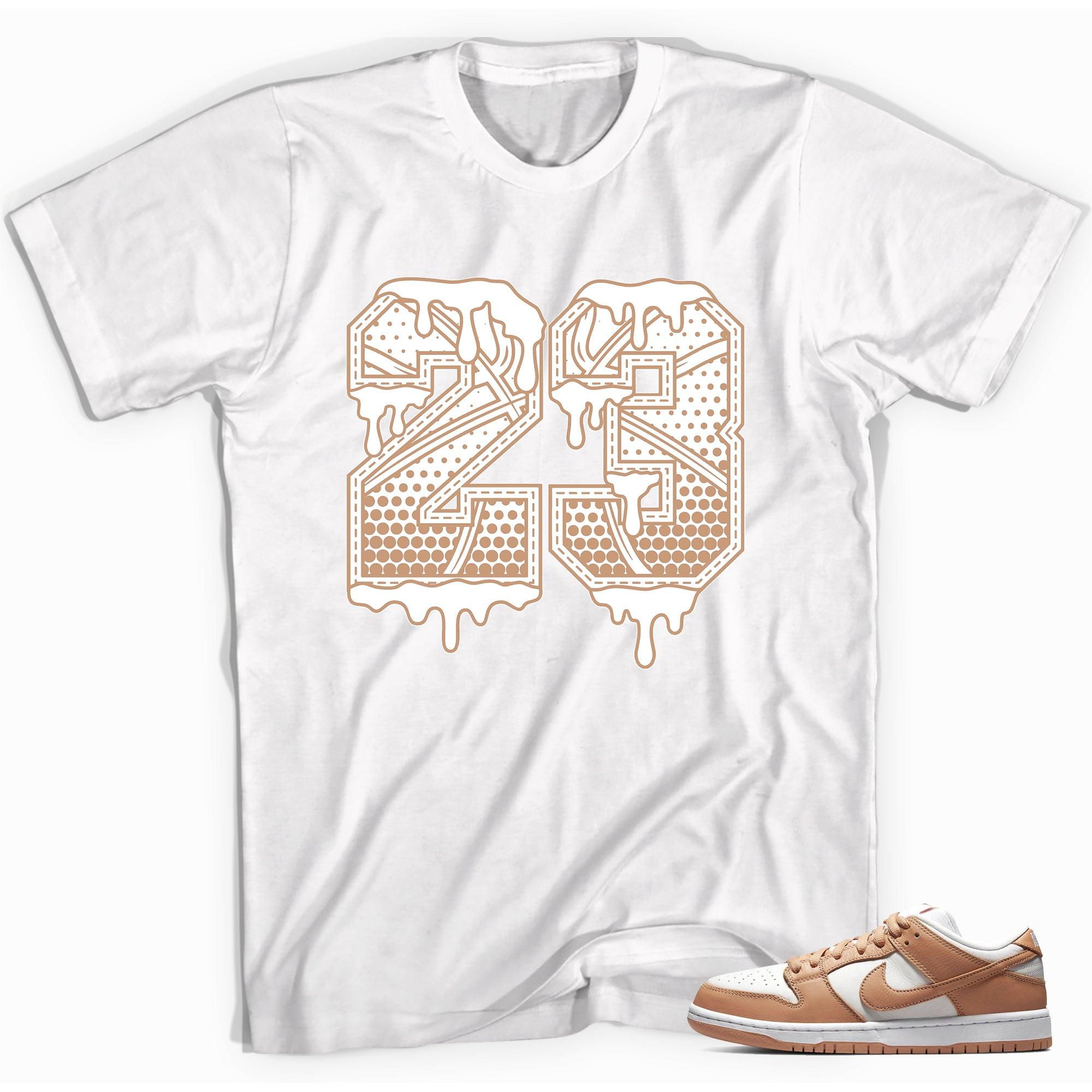 Number 23 Ball Shirt Nike Dunk Low Light Cognac photo