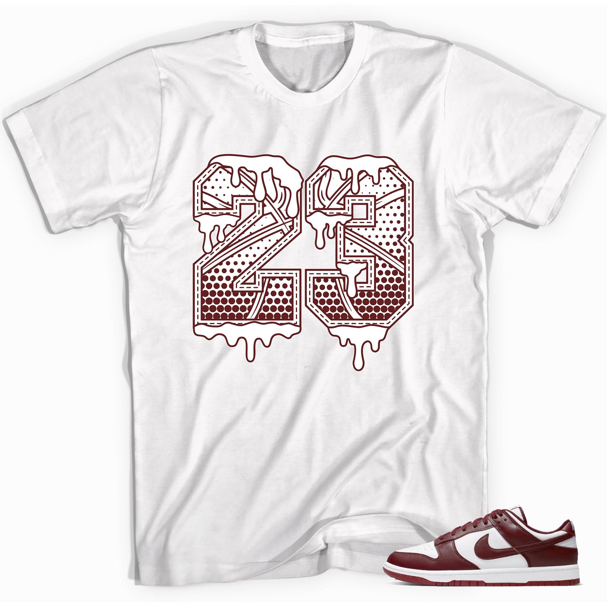 Number 23 Ball Shirt Nike Dunk Low Team Red photo