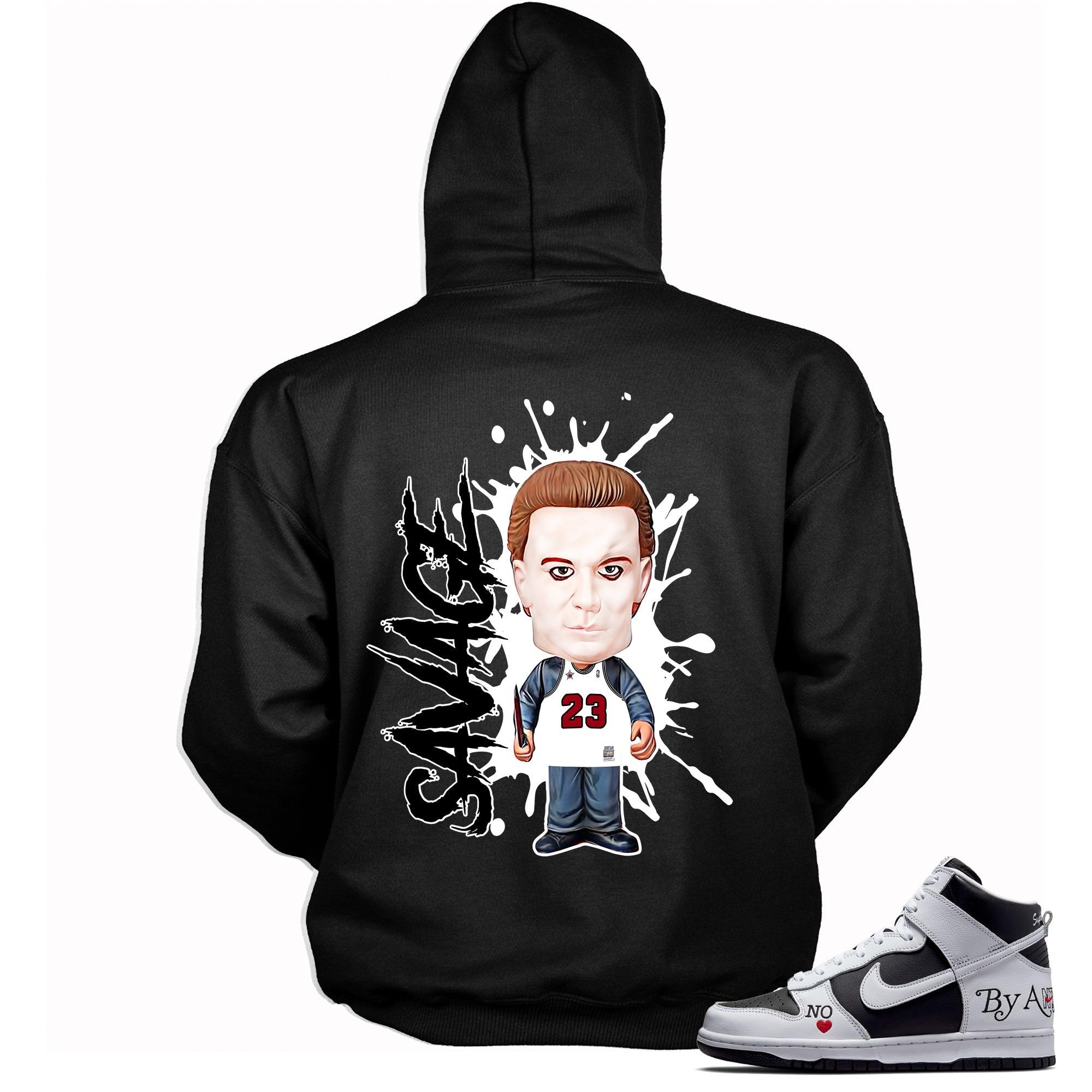 Savage Hoodie Nike SB Dunk High Supreme By Any Means Black photo