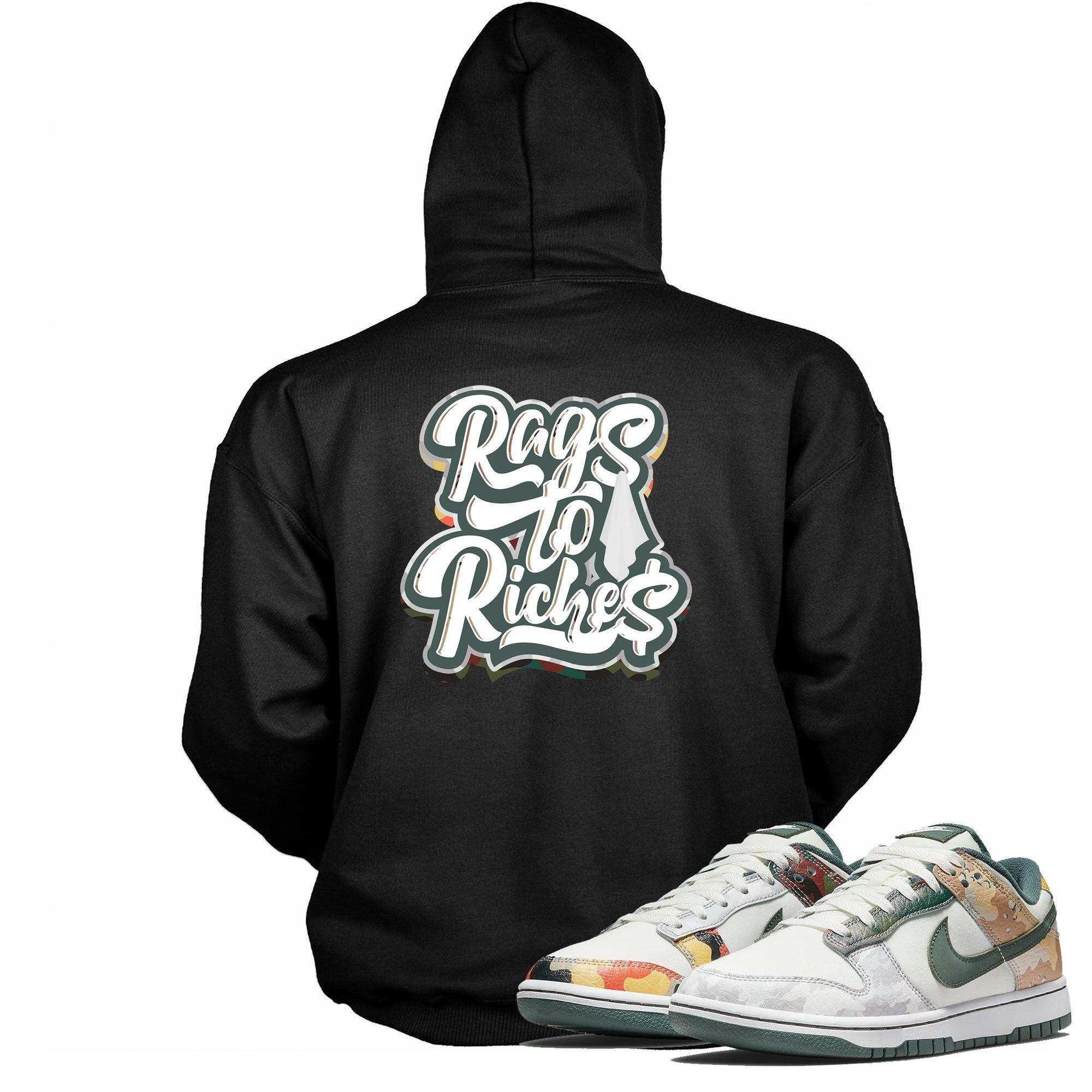 Rags To Riches Sweatshirt Nike Dunk Low Sail Multi Camo photo
