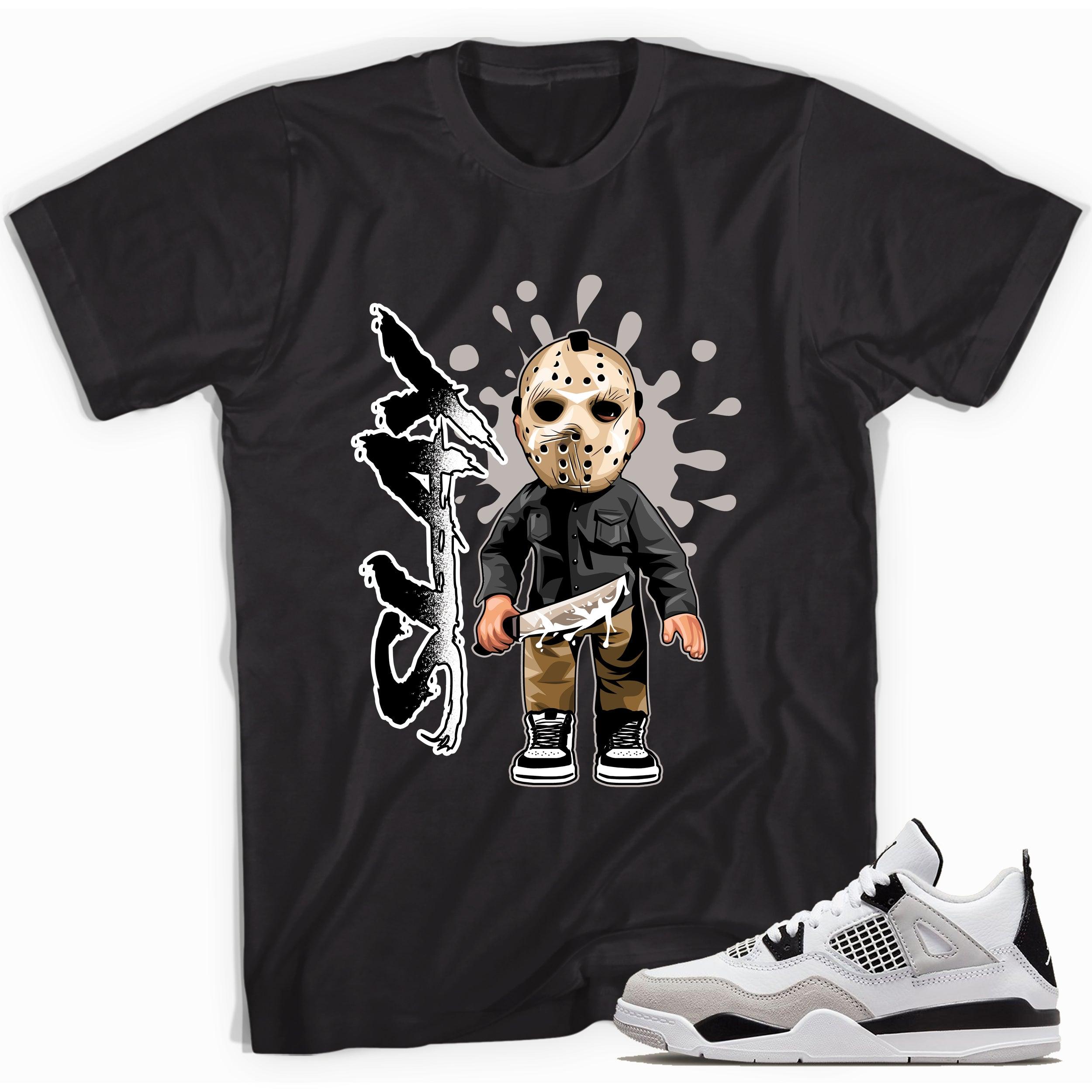 Slay Shirt AJ 4 Retro Military Black photo
