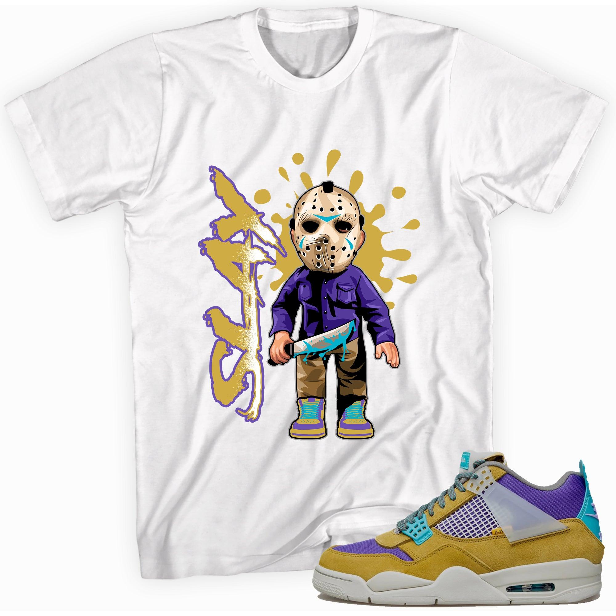 White Slay Shirt AJ 4 Retro SP 30th Anniversary Union Desert Moss photo