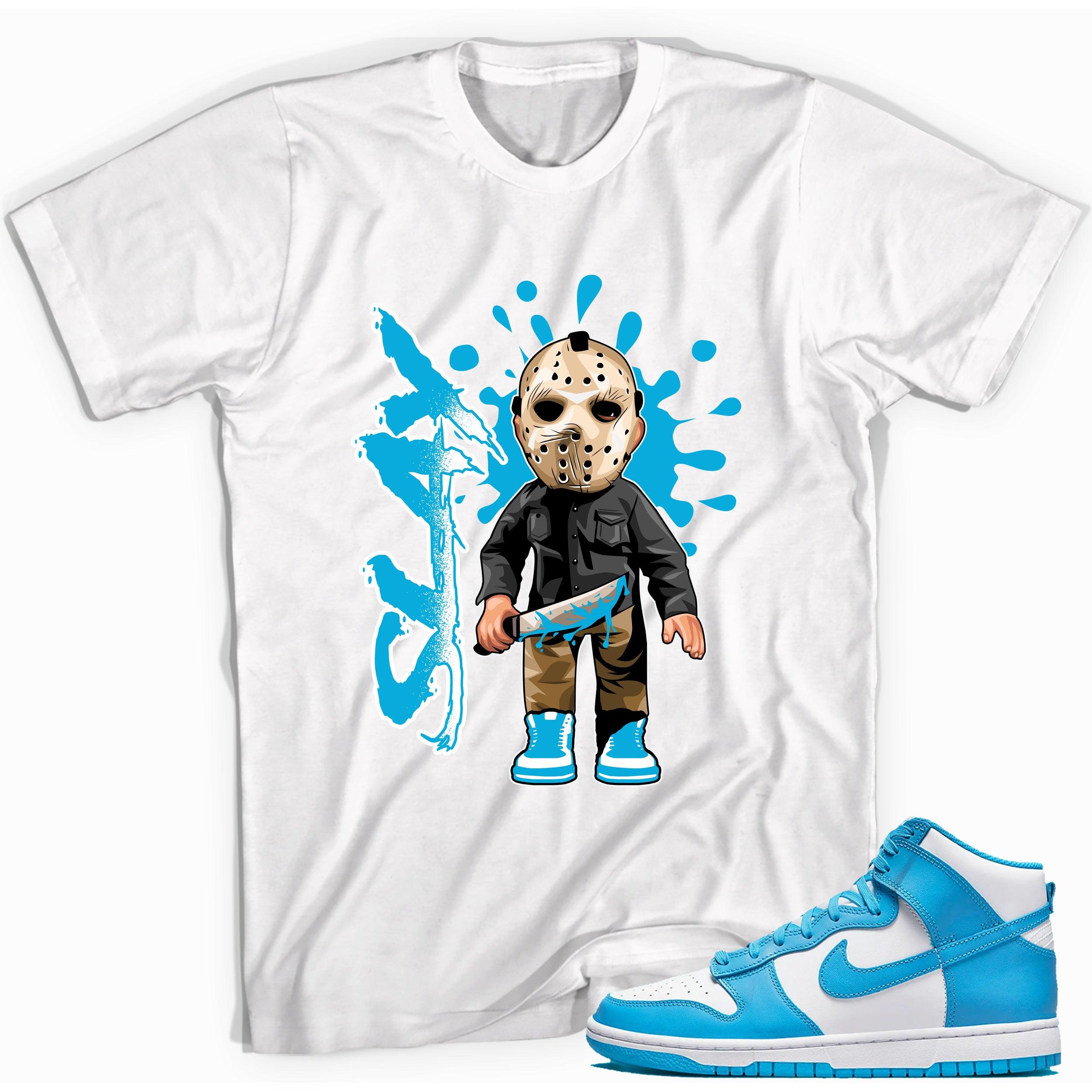 Slay Shirt Nike Dunk High Retro Laser Blue photo