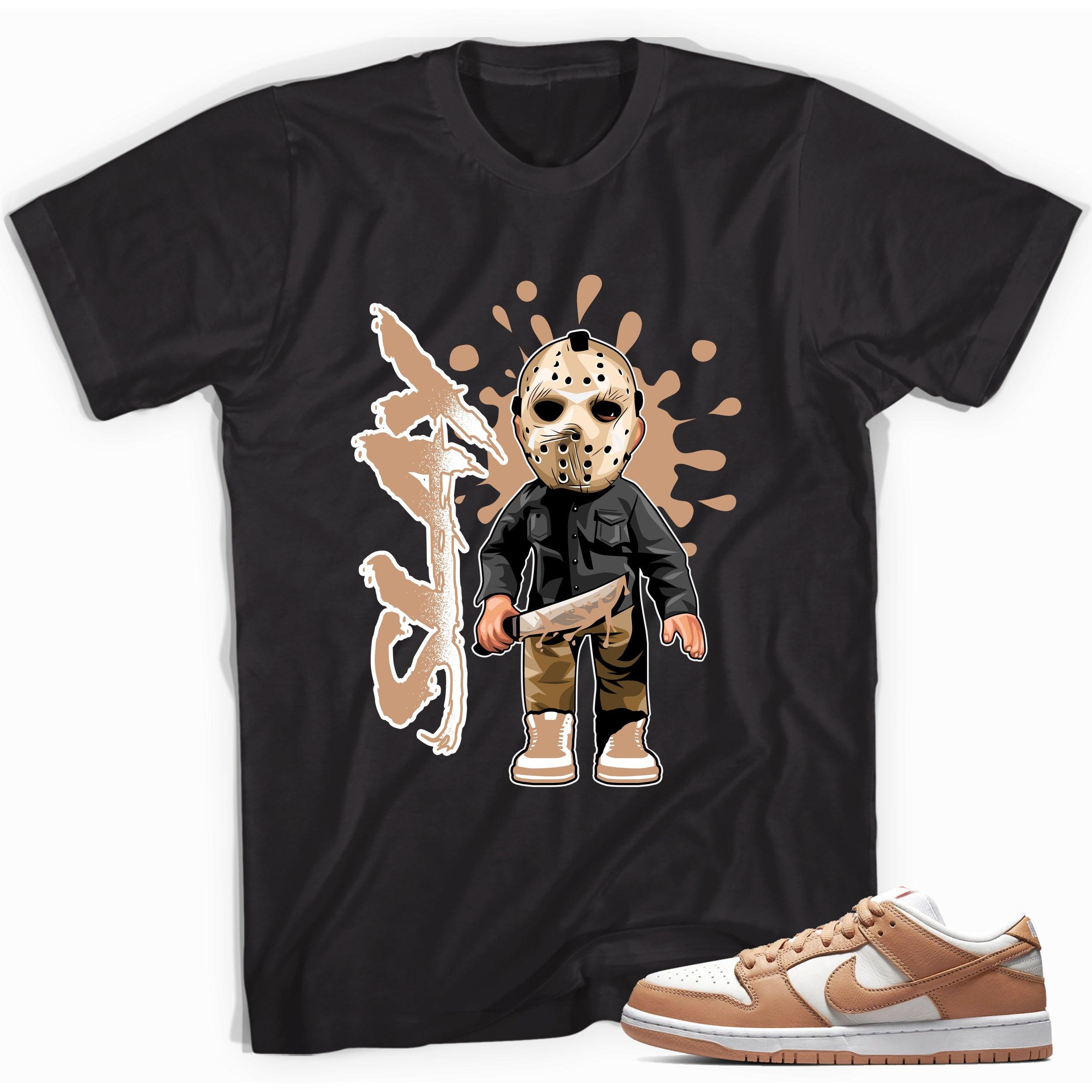 Black Slay Shirt Nike Dunk Low Light Cognac photo