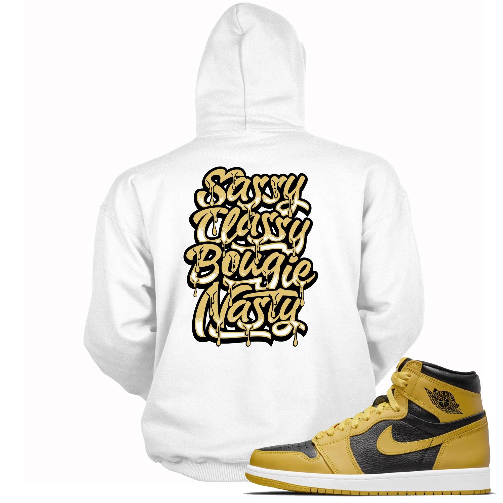 Sassy Classy Hooded Sneaker Sweatshirt Air Jordan 1 Retro High Pollen photo