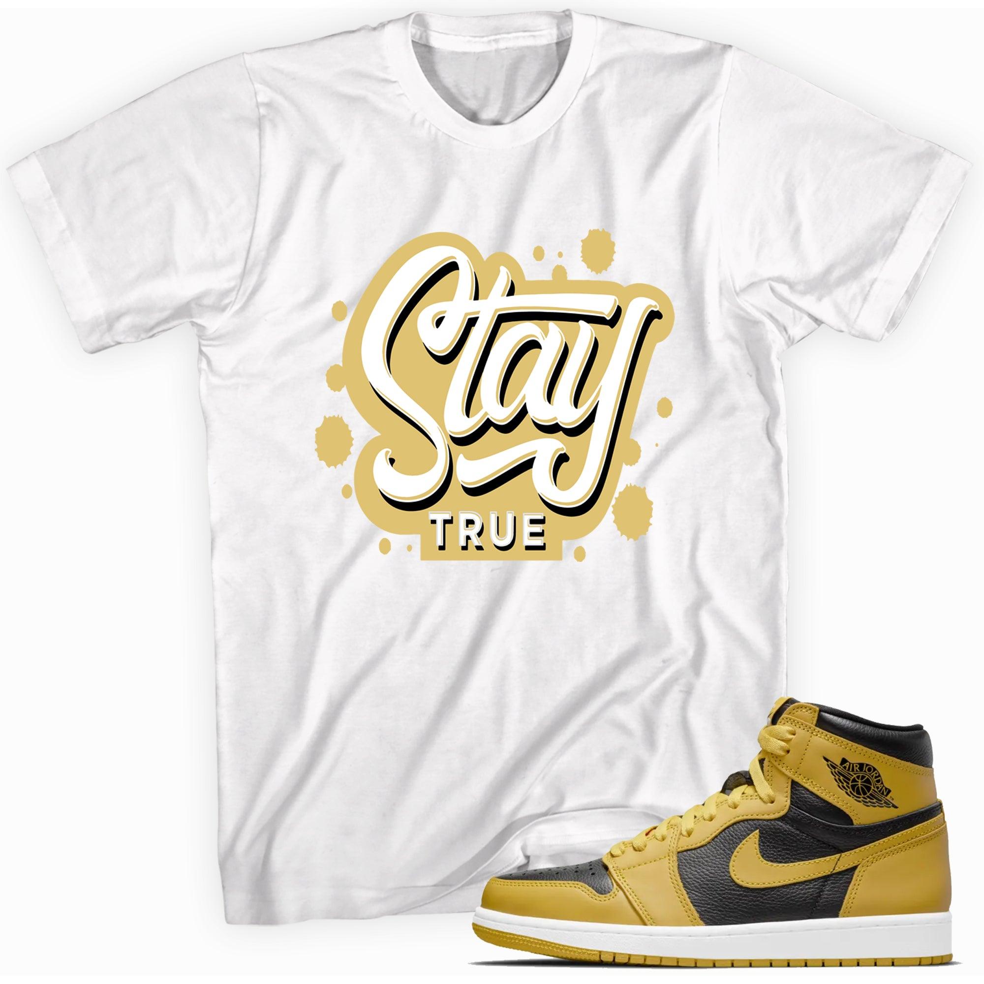 Stay True Sneaker Tee AJ 1 Retro High Pollen photo