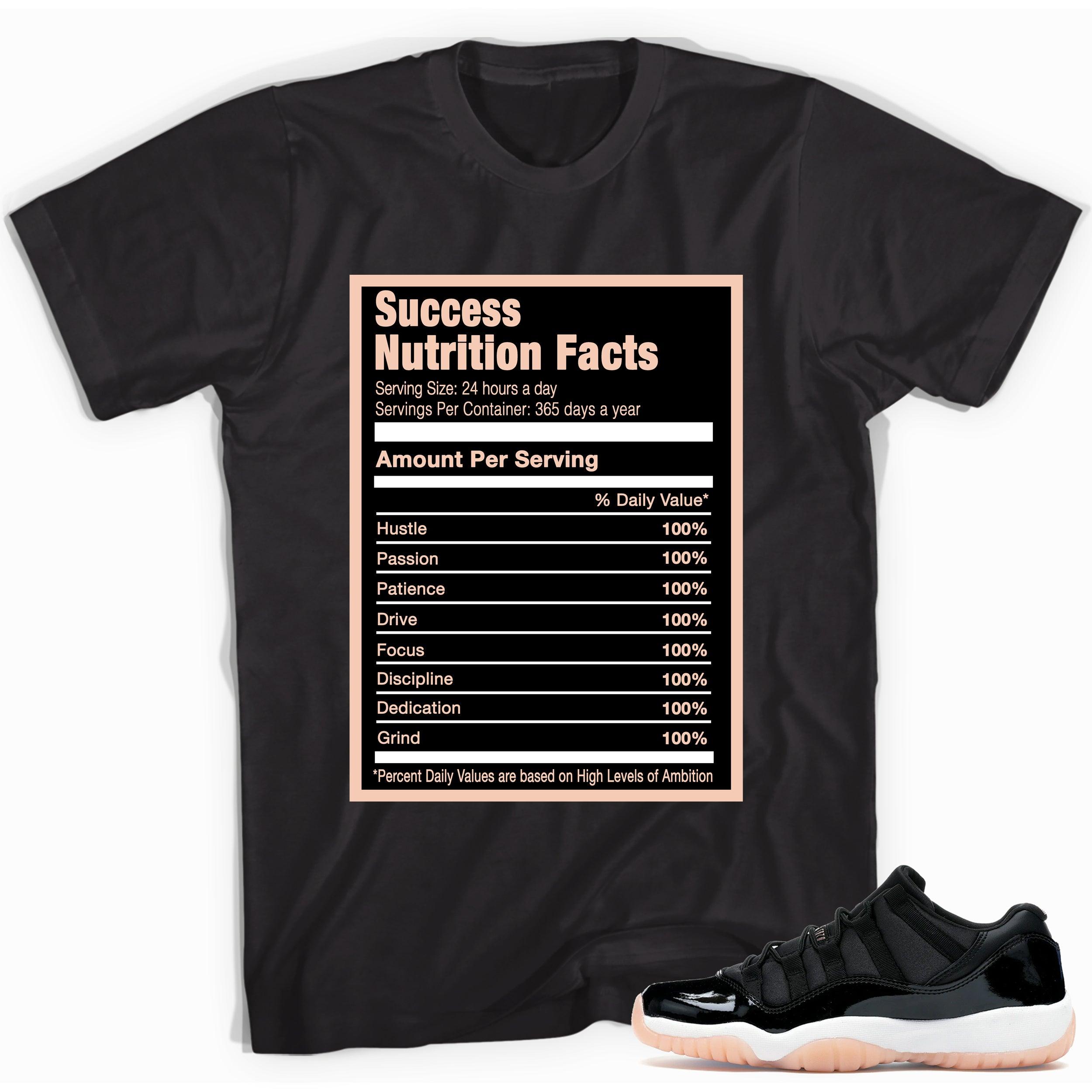 Nutrition Facts Sneaker Tee AJ 11 Retro low Bleached Coral photo