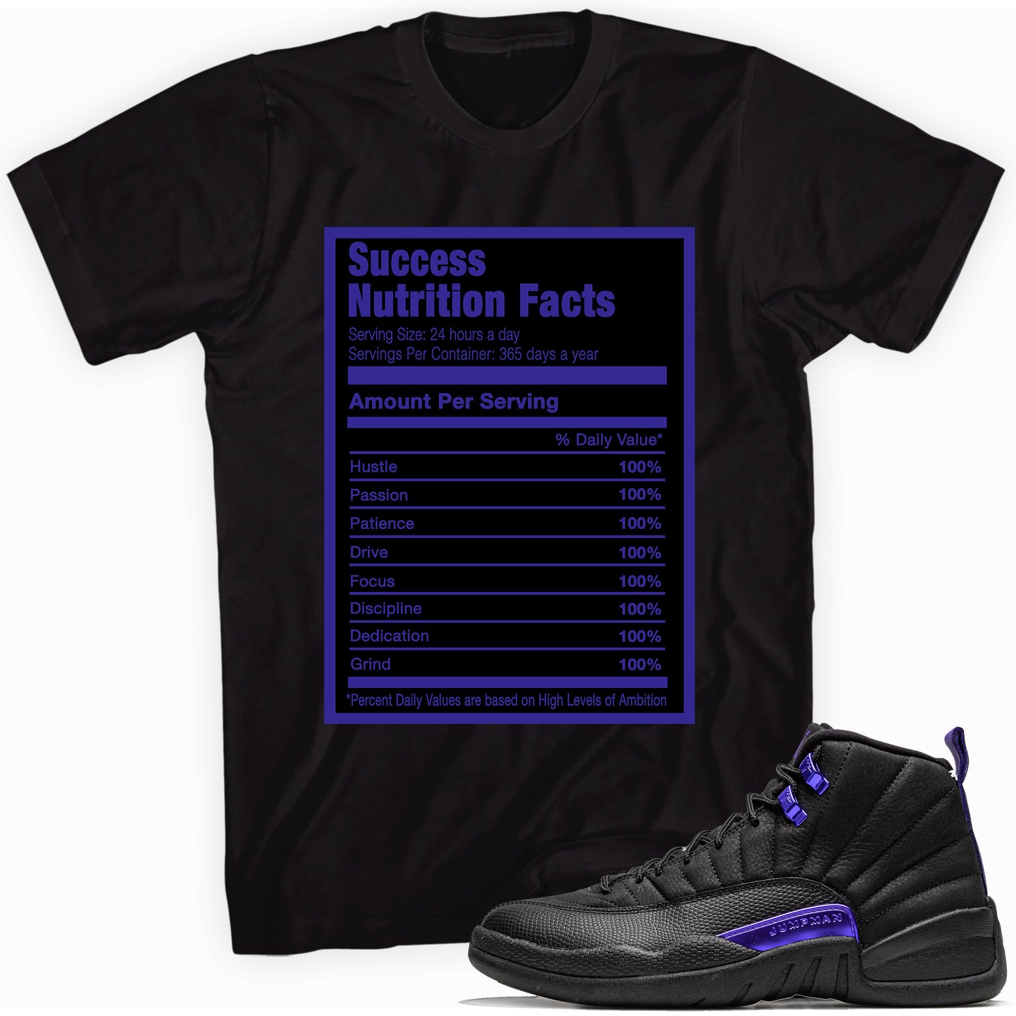 Success Nutrition Shirt AJ 12 Retro Black Dark Concord photo