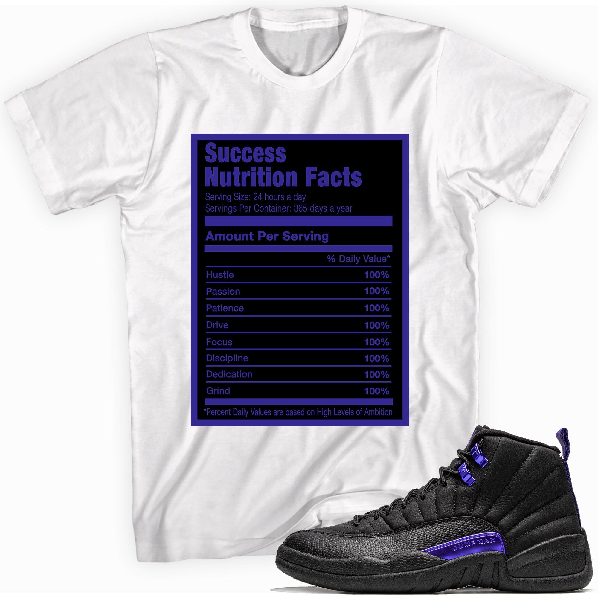 Success Nutrition Shirt AJ 12 Retro Black Dark Concord Sneakers photo
