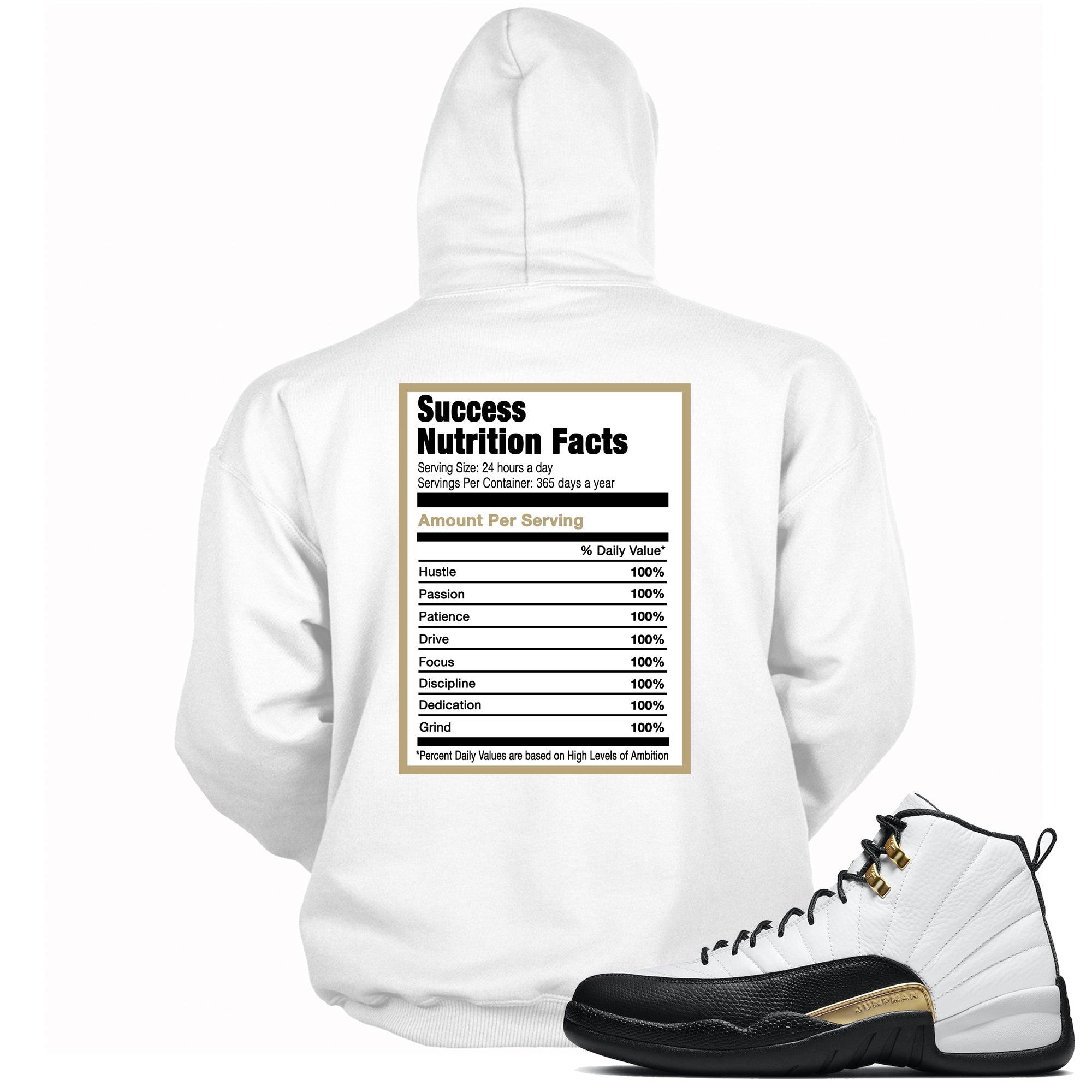 Success Nutrition Facts Sneaker Sweatshirt AJ 12 Royalt Taxi photo
