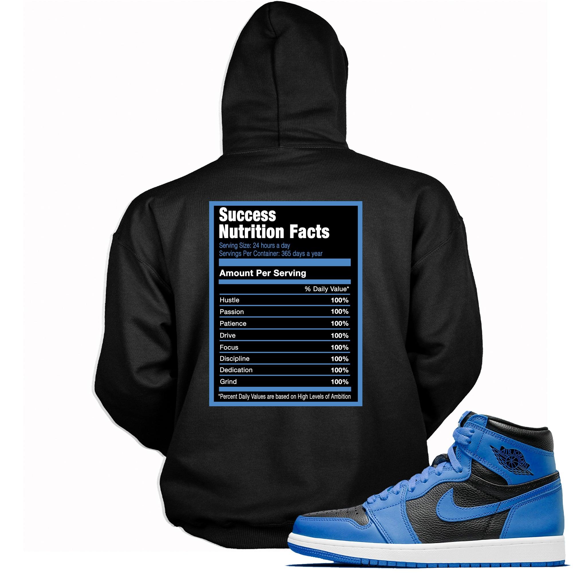 Success Nutrition Facts Hoodie AJ 1 Dark Marina Blue photo