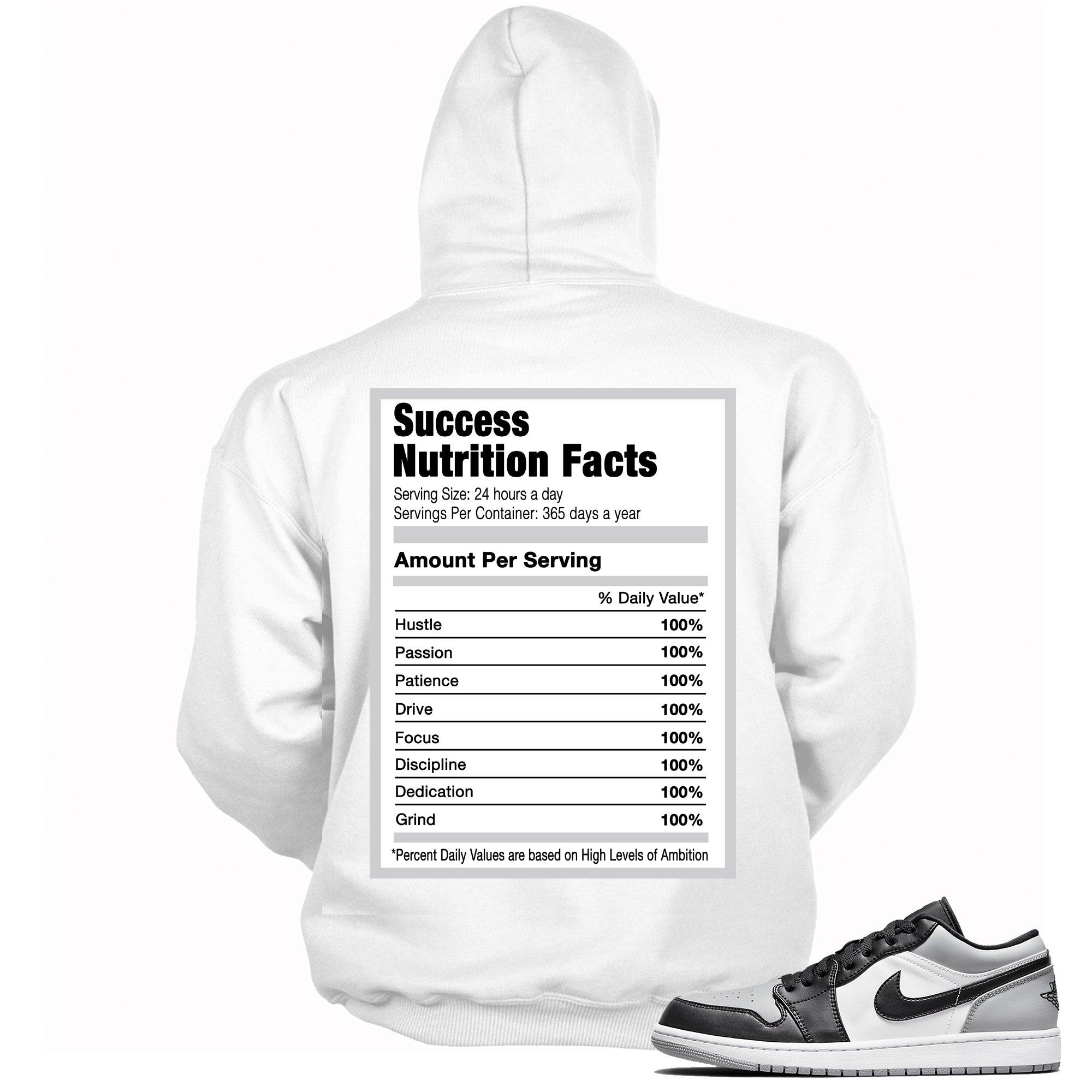 Success Nutrition Hooded Sneaker Sweatshirt AJ 1 Low Shadow Toe photo