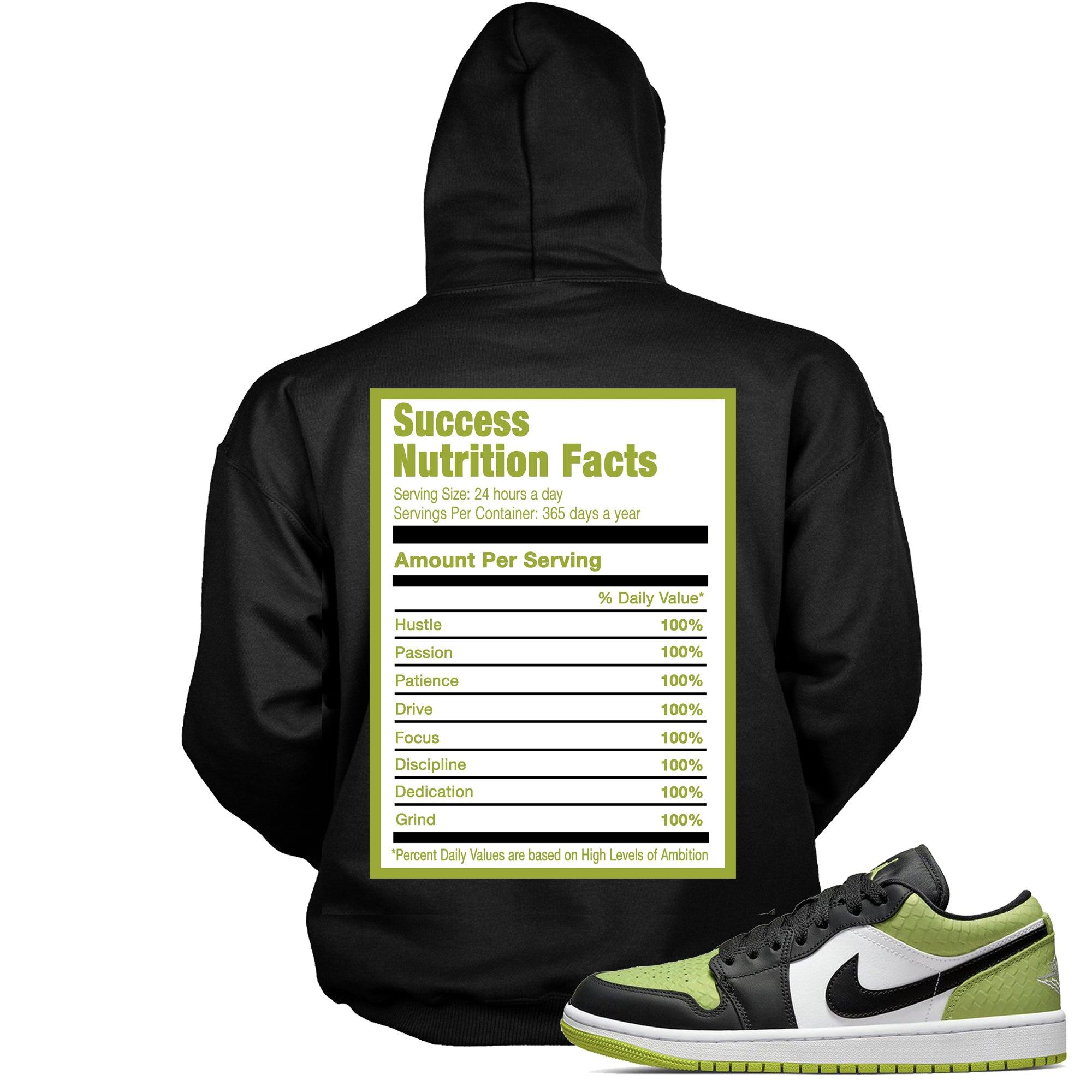Success Nutrition Sneaker Sweatshirt AJ 1 Low Snakeskin Vivid Green photo